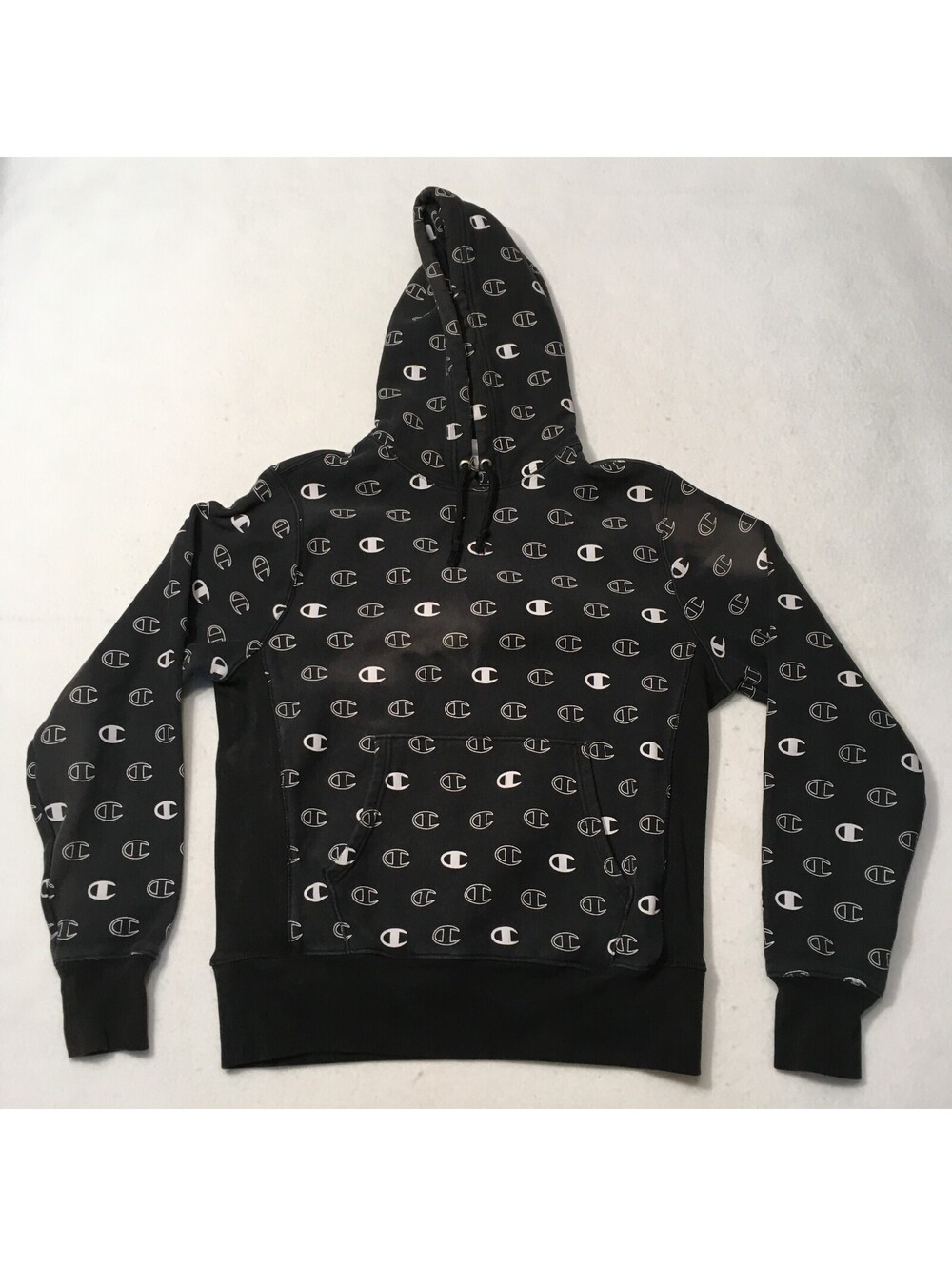 Champion jogger SET Reverse Weave Sweatshirt(M) pants(LG) all over print DISTRES